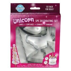 K5122 Set 5 decupatoare forme biscuiti unicorn