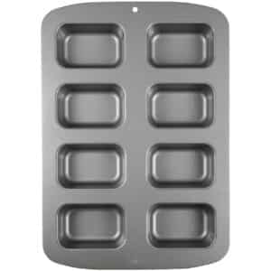 CSB107 PME Carbon Steel Non Stick 8 Mini Oblong Cake Pan Bakeware Nonstick Basic Pans