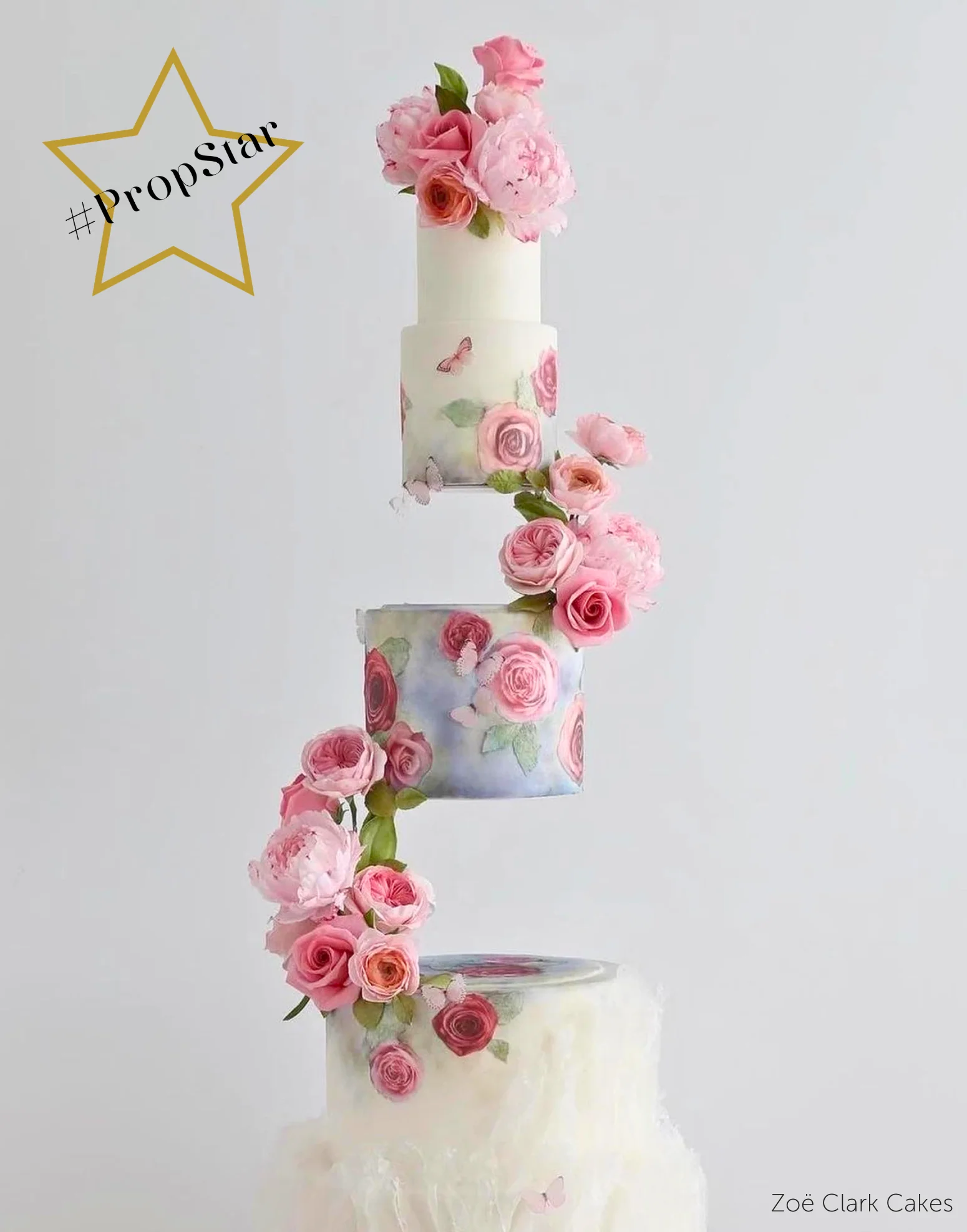 Zoe clark cakes Side Bar Floating Tier cake