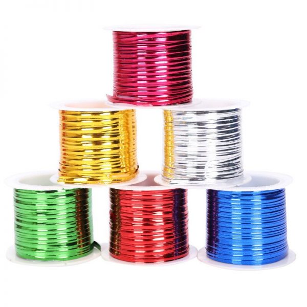 15 meters Twist Tie Wire Roll Gift Bags Sealing Ties Cookie Candy Bag Wrapping Ribbon for