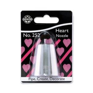 NZ252 HEART NOZZLE F JEM Heart Piping Nozzle no. 252 Must Haves Piping Essentials Piping Tubes
