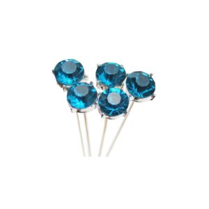 Set 5 stamine de cristale albastre pentru flori de zahar.