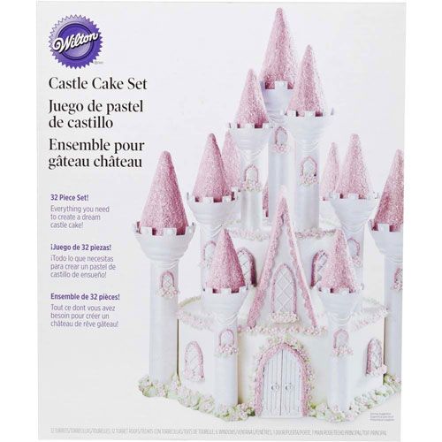 Set decorare tort castel romantic 32 buc Wilton 2