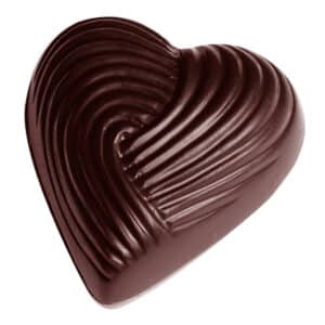 Matrita ciocolata inima impletit