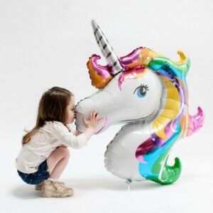 balon petrecere din folie unicorn