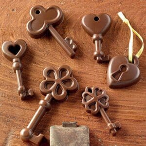Matrita ciocolata chei si lacate romantice silicon 2
