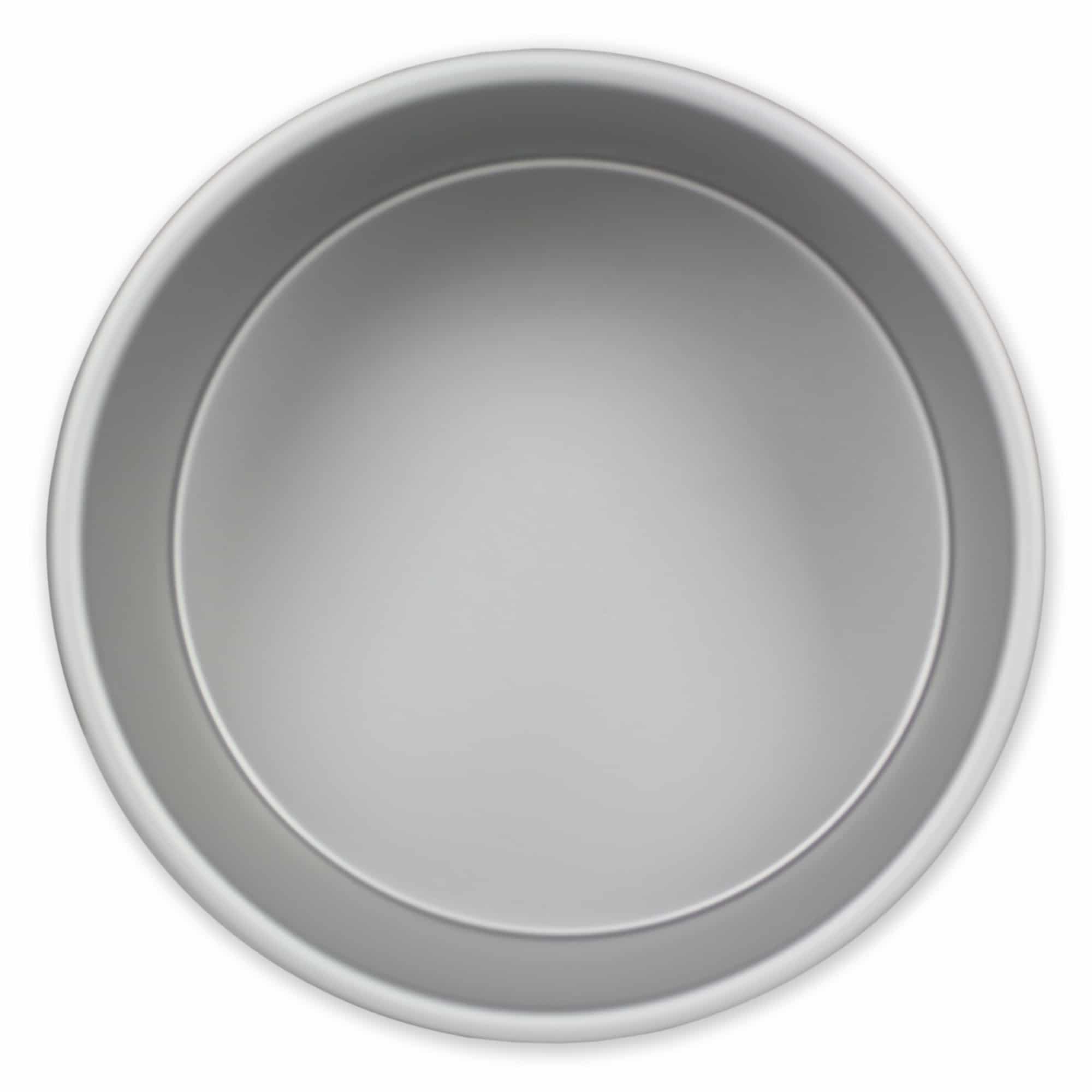 RND062 front PME Anodised Aluminium Round Cake Pan 6 x 2 Inch Deep Bakeware Aluminium Round Pans