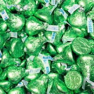 Folie aluminiu verde pentru impachetat praline 1