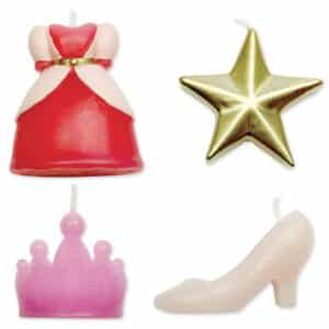 CA005 PME Princess Candles Presentation Candles Seasonal Birthday Presentation Toppers