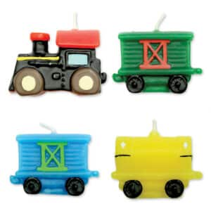 CA007 PME Train Candles Presentation Candles Seasonal Birthday Presentation Toppers