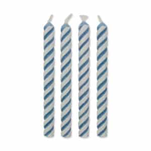 CA034 PME Blue Striped Candles Presentation Candles Seasonal Birthday