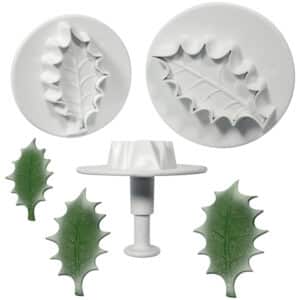 HLL664 PME Veined Holly Leaf Plunger Cutters Cutters Plungers Cutters Floral Cutters Seasonal Christmas Seasonal Christmas