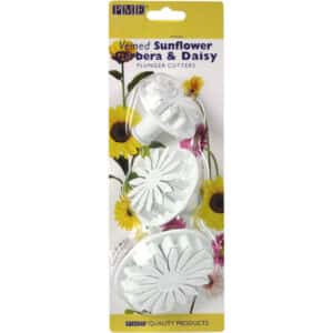 SD618 Pack PME Veined Sunflower Daisy Gerbera Plunger Cutters Cutters Plungers Cutters Floral