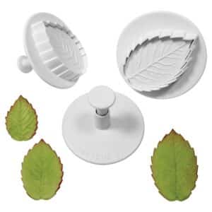 RLL660 PME Veined Rose Leaf Plunger Cutters Cutters Plungers Cutters Floral