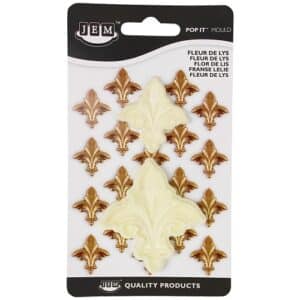 1102EP013 FRONT JEM Pop It Fleur De Lys Shaped Mould for Cake Decorating Cutters Popits