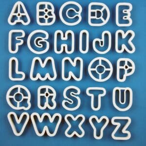 AN300 PME Alphabet Cutters for Sugarcraft and Cake Decorating Cutters Alphabet Numbers Cutters Essentials