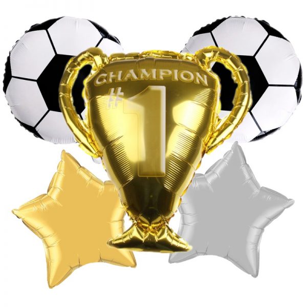 kit 5 baloane champion fotbal party