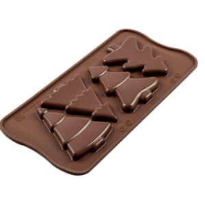 Matrita Forma Ciocolata Din Silicon Brazi De Craciun.