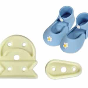 100C009 MEDIUM BABY BOOTEE IVORY JEM Baby Bootee Cutters Cutters Novelty Seasonal Christening Baby Shower