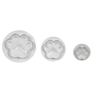 PAW203 Set of 3 Front Product Paw Plunger Cutter Cutters Plunger