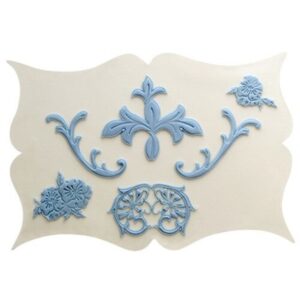 Set decupatoare fondant bordura Scrolls Pansy JEM