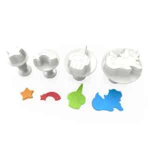 Set Decupatoare Fondant Cu Pistol Unicorn Dekofee