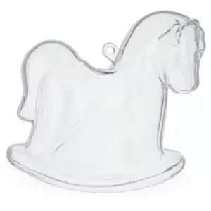 Decoratiuni din plastic din doua piese model cal