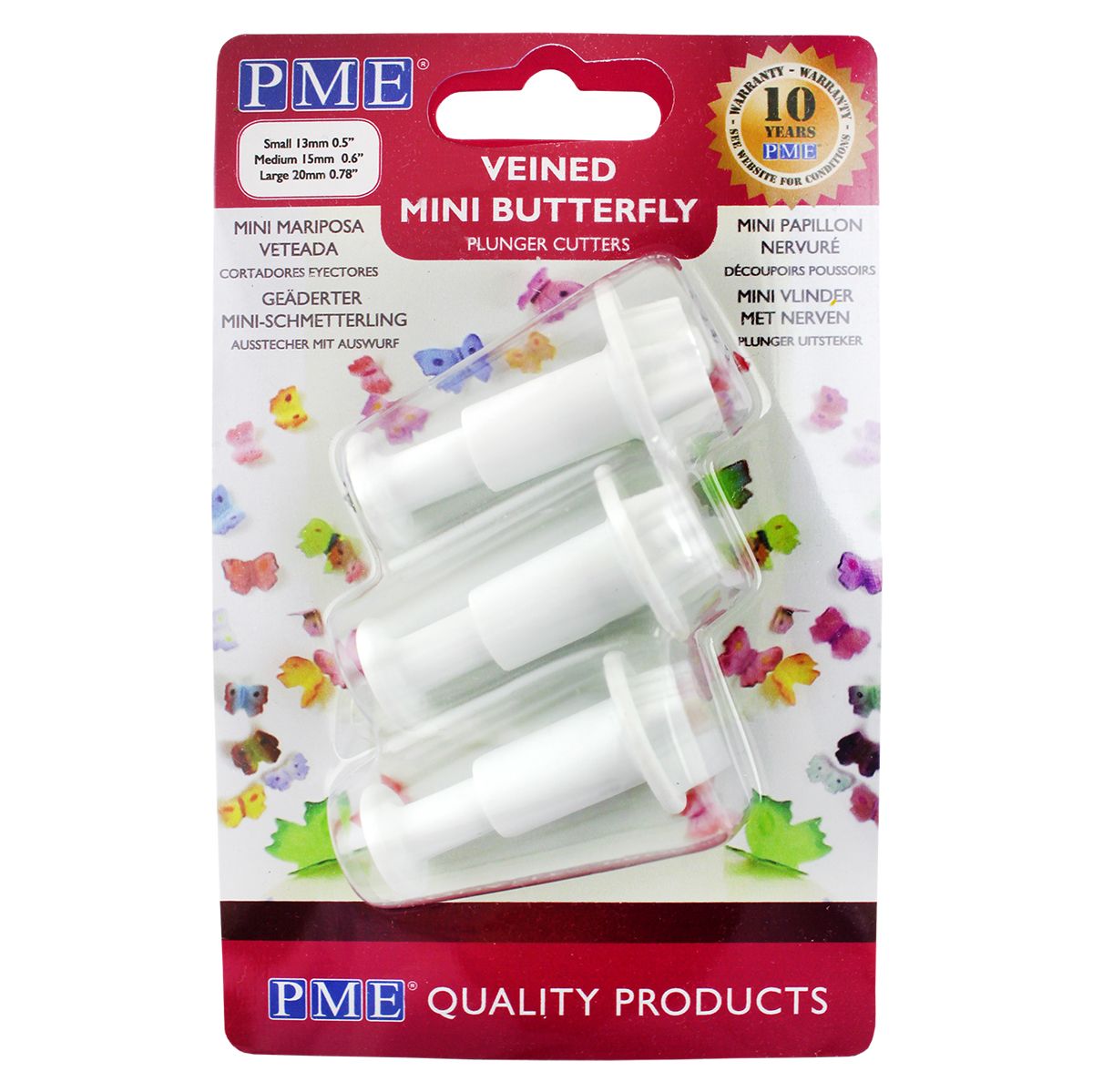 Set Decupatoare Fondant Forme Biscuiti Fluture Mini PME