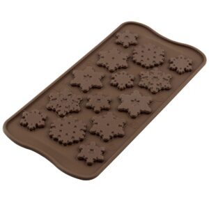 Matrita Forma ciocolata din silicon fulgi de zapada Choco Frozen Silikomart
