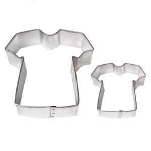 Set 2 Decupatoare Fondant Forme Biscuiti Tricou din metal PME 2