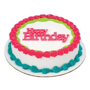 Litere Happy Birthday din plastic pentru decorare tort 1