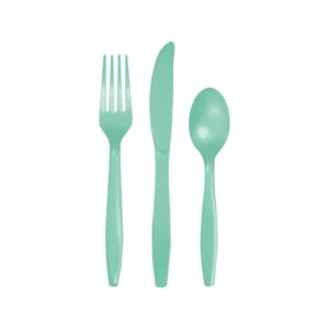 Set tacamuri premium petrecere verde menta 24 buc