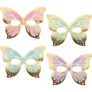 Set 8 masti de petrecere Fluture pentru copii