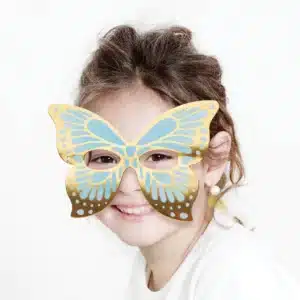 Set 8 masti de petrecere Fluture pentru copii 9