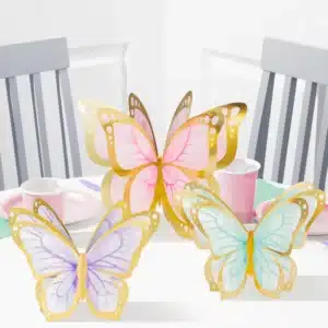 Set decoratii centru masa Fluture Shimmer 3D, 3 buc 16