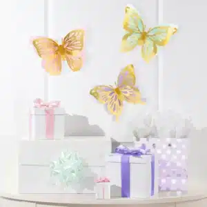 Set decoratii centru masa Fluture Shimmer 3D, 3 buc 4