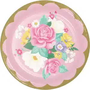 PC339796 Set 8 farfurii carton petrecere Floral Tea Party