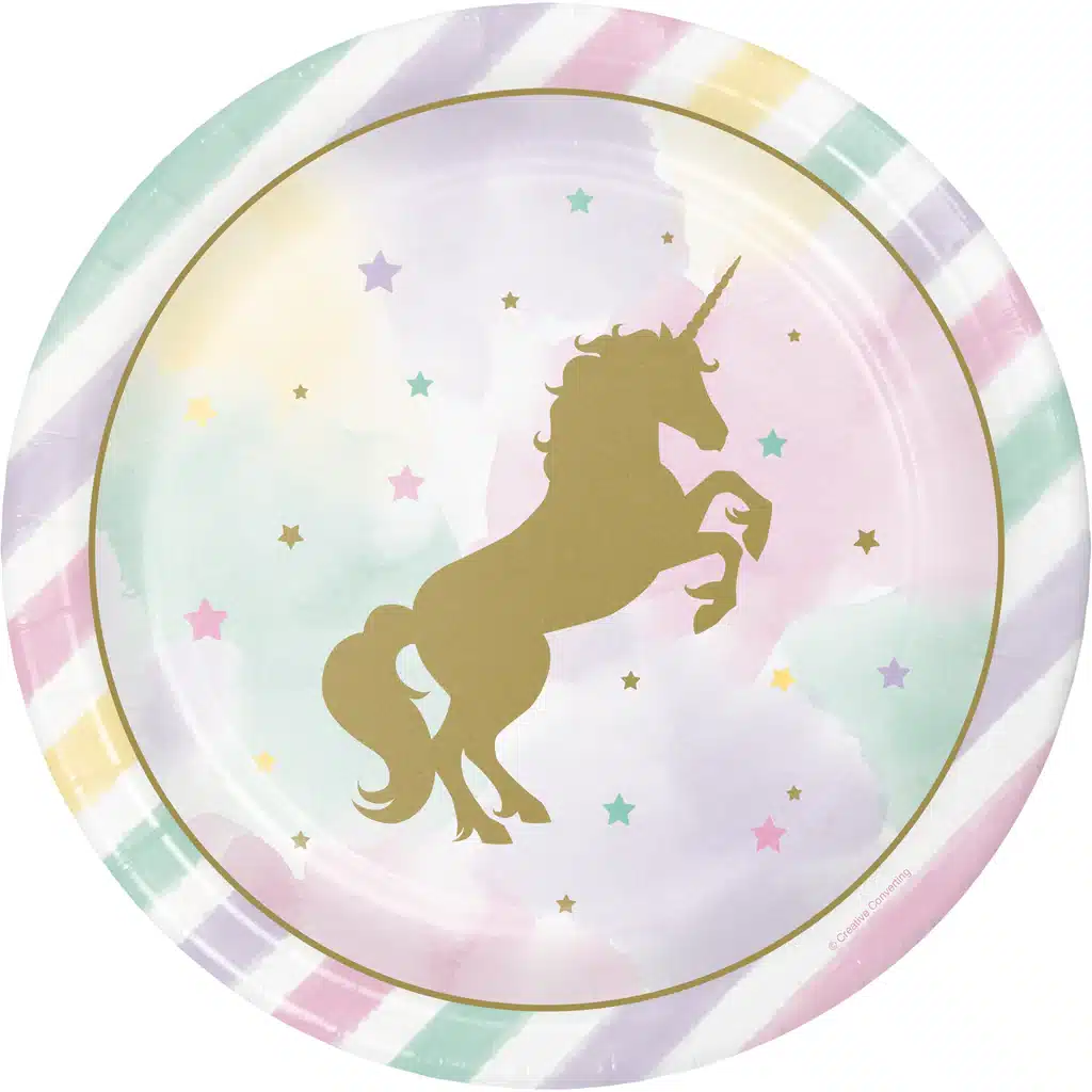 PC365674 Set farfurii carton petrecere Unicorn Sparkle