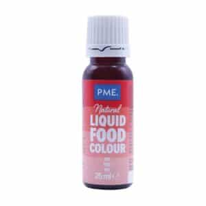 Colorant alimentar lichid rosu natural 25ml, PME FC1022