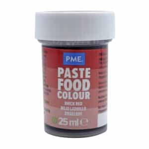 Colorant alimentar pasta Rosu caramiziu 25g, PME PC1059 1