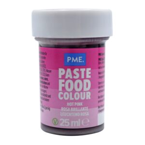 Colorant alimentar pasta Roz inchis 25g, PME pc1063 1