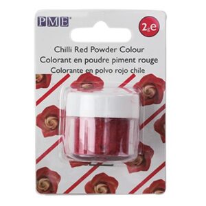 Colorant alimentar pudra, Rosu (Chilli Red) 2g, PME PC313