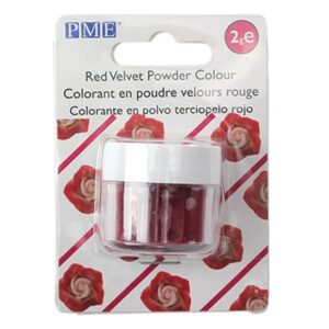Colorant alimentar pudra, Rosu catifea 2g, PME PC314