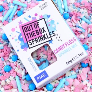 Decoratiuni mix din zahar Candy Floss 60g, Out of the box Sprinkles, PME OTB17 6