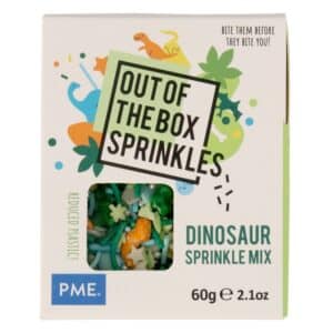 Decoratiuni mix din zahar Dinozaur 60g, Out of the box Sprinkles, PME 1 OTB06