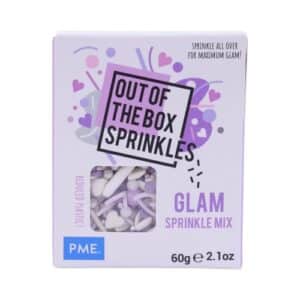 Decoratiuni mix din zahar Glam 60g, Out of the box Sprinkles, PME