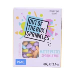 Decoratiuni mix din zahar Matte Pastel 60g, Out of the box Sprinkles, PME