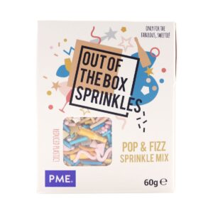 Decoratiuni mix din zahar POP & FIZZ 60g, Out of the box Sprinkles, PME 2