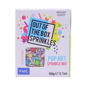 Decoratiuni mix din zahar Pop Art 60g, Out of the box Sprinkles, PME OTB16