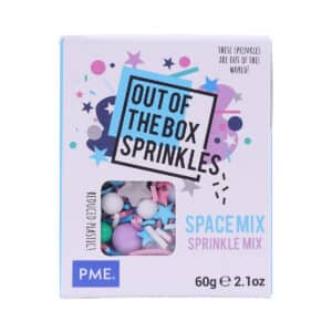 Decoratiuni mix din zahar Spatiu 60g, Out of the box Sprinkles, PME